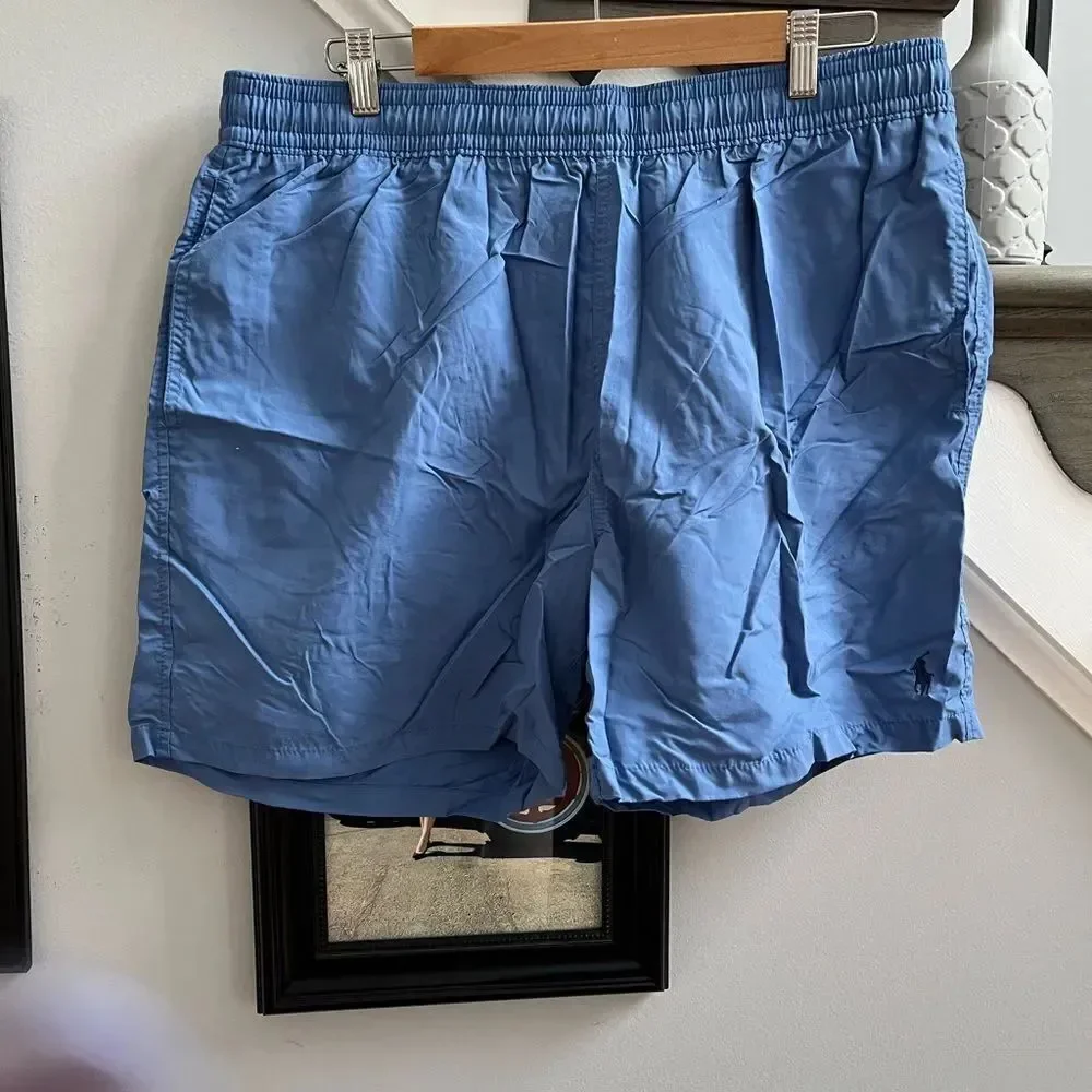 Polo Ralph Lauren Blue Classic Nylon Swim Trunks sz XXL